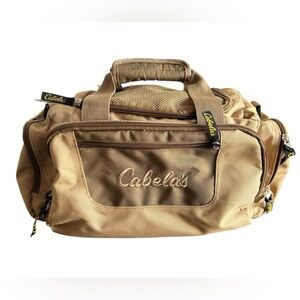 Cabelas Catch All Gear Bag Tan Outdoor Hunting Fishing Range Weather Resistant